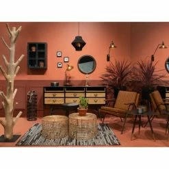 Meubles d'appoint Soldes -Meubles d'appoint Soldes porte manteau en bois recycle fonce de mangrove 1