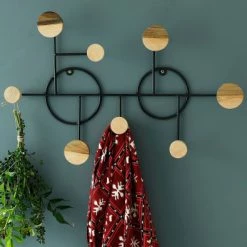 Becquet Portemanteaux Et Patères Porte-manteau En Métal Noir -Meubles d'appoint Soldes porte manteau en metal noir 1