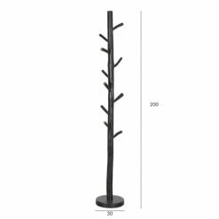 Now’s Home Portemanteaux Et Patères Porte Manteau En Teck H200cm -Meubles d'appoint Soldes porte manteau en teck h200cm 4