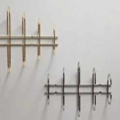 AYTM Portemanteaux Et Patères Porte Manteau Laiton L85cm -Meubles d'appoint Soldes porte manteau laiton l85cm 2