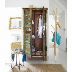 Maisons Du Monde Portemanteaux Et Patères Porte-manteau Tronc D'arbre En Eucalyptus Et Métal Blanc -Meubles d'appoint Soldes porte manteau tronc d arbre en eucalyptus et metal blanc 1000 15 37 146079 3