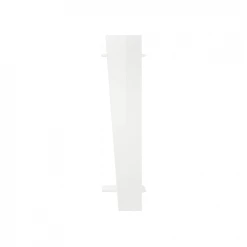 Dmora Meubles D'entrée Et à Chaussures Porte-Manteau Vertical Effet Bois Blanc Brillant