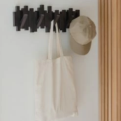 Umbra Portemanteaux Et Patères Porte Manteaux Barrettes Bois Espresso -Meubles d'appoint Soldes porte manteaux barrettes bois espresso 5