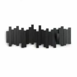 Umbra Portemanteaux Et Patères Porte Manteaux Barrettes Bois Noir -Meubles d'appoint Soldes porte manteaux barrettes bois noir 2