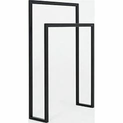 Custom Form Portemanteaux Et Patères Porte-manteaux Métal Noir 70x20x100cm