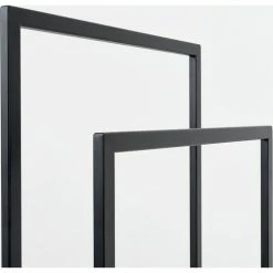 Custom Form Portemanteaux Et Patères Porte-manteaux Métal Noir 70x20x100cm -Meubles d'appoint Soldes porte manteaux metal noir 70x20x100cm 3