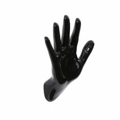 Thelermont Upton Portemanteaux Et Patères Porte Manteaux Résine Main Stop Noir