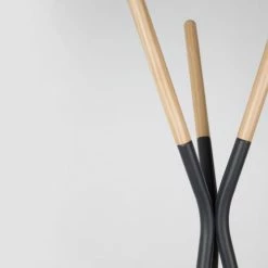 Zuiver Portemanteaux Et Patères Porte-manteaux Scandinave Bois Gris Anthracite -Meubles d'appoint Soldes porte manteaux scandinave bois gris anthracite 1