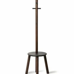 Umbra Meubles D'appoint Porte Manteaux Tabouret Pillard Bois Marron
