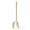 Umbra Portemanteaux Et Patères Porte Manteaux Tabouret Pillard Bois Naturel -Meubles d'appoint Soldes porte manteaux tabouret pillard bois naturel