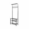 Compactor Valets De Nuits Et Portants Porte Vêtements En Métal Noir H191cm -Meubles d'appoint Soldes porte vetements en metal noir h191cm