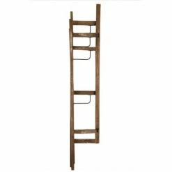 MACABANE Portemanteaux Et Patères Portemanteau 3 Ventaux En Teck Recyclé Et Métal -Meubles d'appoint Soldes portemanteau 3 ventaux en teck recycle et metal 3