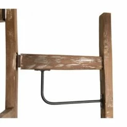 MACABANE Portemanteaux Et Patères Portemanteau 3 Ventaux En Teck Recyclé Et Métal -Meubles d'appoint Soldes portemanteau 3 ventaux en teck recycle et metal 5