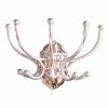 Chehoma Portemanteaux Et Patères Portemanteau 5 Crochets En Métal Argenté -Meubles d'appoint Soldes portemanteau 5 crochets en metal argente