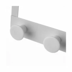 Wadiga Portemanteaux Et Patères Portemanteau De Porte 4 Crochets En Métal Et ABS Blanc 35x8,5x20cm -Meubles d'appoint Soldes portemanteau de porte 4 crochets en metal et abs blanc 35x8 5x20cm 2