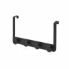 Wadiga Portemanteaux Et Patères Portemanteau De Porte 4 Crochets En Métal Et ABS Noir 35x8,5x20cm -Meubles d'appoint Soldes portemanteau de porte 4 crochets en metal et abs noir 35x8 5x20cm 1