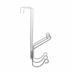 Wadiga Portemanteaux Et Patères Portemanteau De Porte En Métal Chromé 3 Crochets -Meubles d'appoint Soldes portemanteau de porte en metal chrome 3 crochets 1