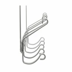 Wadiga Portemanteaux Et Patères Portemanteau De Porte En Métal Chromé 5 Crochets -Meubles d'appoint Soldes portemanteau de porte en metal chrome 5 crochets 1