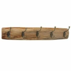 Wadiga Portemanteaux Et Patères Portemanteau Mural à 5 Accroches - 55x10x10cm