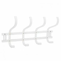 Wadiga Portemanteaux Et Patères Portemanteau Mural En Bois Blanc