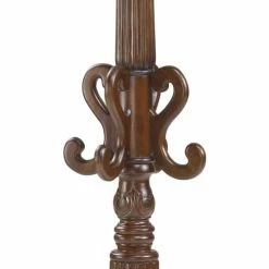 MOYCOR Portemanteaux Et Patères Portemanteau Rotatif En Bois D'acajou Marron H190 -Meubles d'appoint Soldes portemanteau rotatif en bois d acajou marron h190 2