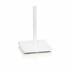 Wadiga Portemanteaux Et Patères Portemanteau Sur Pied En Métal Blanc Et Bambou -Meubles d'appoint Soldes portemanteau sur pied en metal blanc et bambou 2