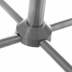 Wadiga Portemanteaux Et Patères Portemanteau Sur Pied Métal Gris H183cm -Meubles d'appoint Soldes portemanteau sur pied metal gris h183cm 3