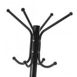 Wadiga Portemanteaux Et Patères Portemanteau Sur Pied Métal Noir 12 Accroches H178cm -Meubles d'appoint Soldes portemanteau sur pied metal noir 12 accroches h178cm 1