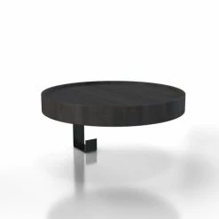 WOODEK Portemanteaux Et Patères Portemanteaux Mural Avec 1 Patère En Chêne Massif Noir