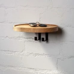 WOODEK Portemanteaux Et Patères Portemanteaux Mural Avec 2 Patères En Chêne Massif Huilé 9 WOODEK Portemanteaux Et Patères Portemanteaux Mural Avec 2 Patères En Chêne Massif Huilé -Meubles d'appoint Soldes portemanteaux mural avec 2 pateres en chene massif huile 2