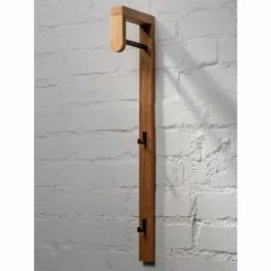 WOODEK Portemanteaux Et Patères Portemanteaux Mural En Chêne Massif Huilé -Meubles d'appoint Soldes portemanteaux mural en chene massif huile 2