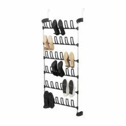 Compactor Meubles D'entrée Et à Chaussures Range-chaussures De Porte 18 Paires H155cm -Meubles d'appoint Soldes range chaussures de porte 18 paires h155cm 1
