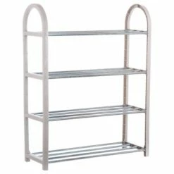 Five Simply Smart Meubles D'entrée Et à Chaussures Set De 2 étagères à Chaussures Blanc Et Noir - 50x18.5x65cm -Meubles d'appoint Soldes set de 2 etageres a chaussures blanc et noir 50x18 5x65cm 2