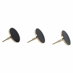 Nouveaux produits -Meubles d'appoint Soldes set de 3 pateres en metal et miroir fume noir 1000 0 19 227528 2