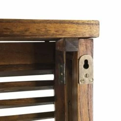 MOYCOR Paravents Tablette Radiateur En Bois De Mindi Marron L60 -Meubles d'appoint Soldes tablette radiateur en bois de mindi marron l60 4