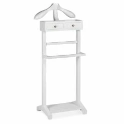 MOYCOR Valets De Nuits Et Portants Valet De Chambre En Bois Blanc