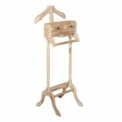 MACABANE Valets De Nuits Et Portants Valet De Chambre En Teck Blanchi