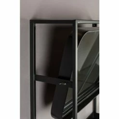 Dutchbone Portemanteaux Et Patères Vestiaire D'entrée Avec Miroir En Métal Et Cannage -Meubles d'appoint Soldes vestiaire d entree avec miroir en metal et cannage 4