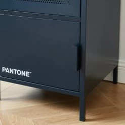 Pantone Portemanteaux Et Patères Vestiaire Métal Bleu Nuit H180cm -Meubles d'appoint Soldes vestiaire metal bleu nuit h180cm 3