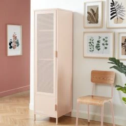 Pantone Portemanteaux Et Patères Vestiaire Métal Rose Blush H180cm -Meubles d'appoint Soldes vestiaire metal rose blush h180cm 1