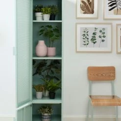 Pantone Portemanteaux Et Patères Vestiaire Métal Vert Menthe H180cm -Meubles d'appoint Soldes vestiaire metal vert menthe h180cm 3